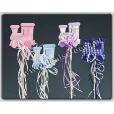 Μπομπονιέρα στικ τρενακι